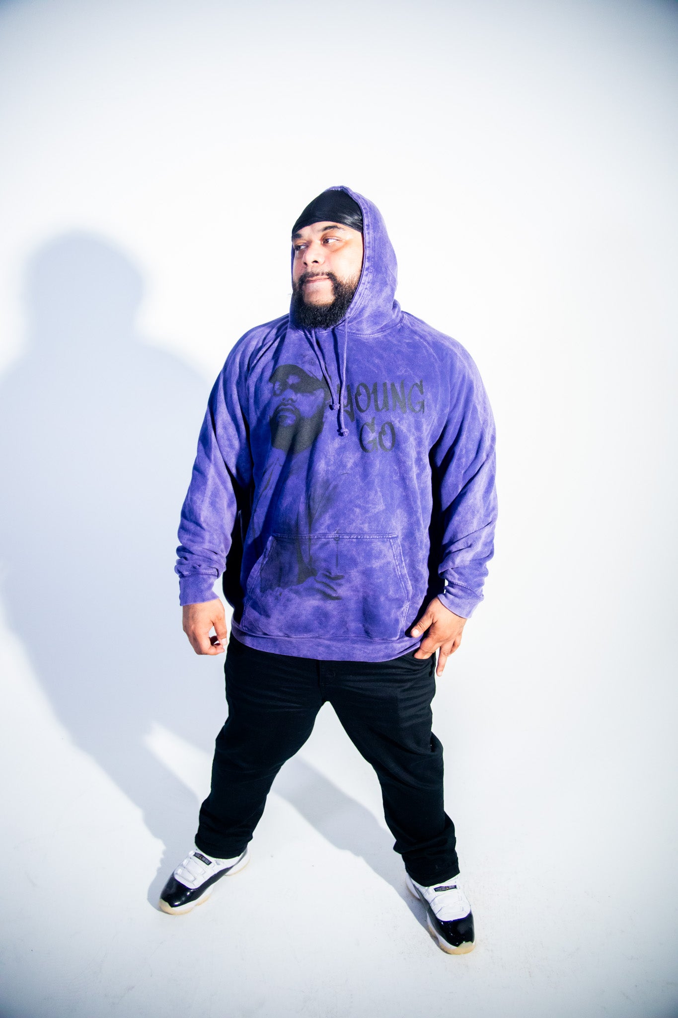 Purple Young Go Vintage Hoodie