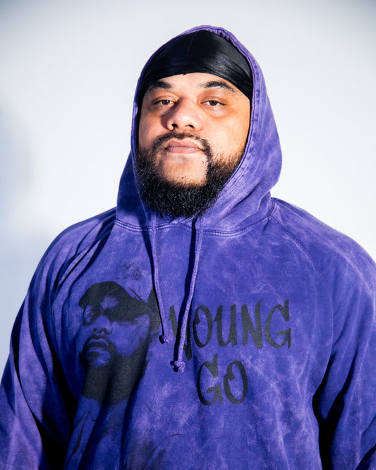 Purple Young Go Vintage Hoodie